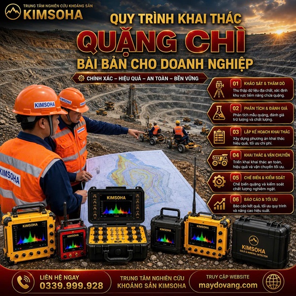 QUY TRÌNH KHAI THÁC QUẶNG CHÌ BÀI BẢN CHO DOANH NGHIỆP