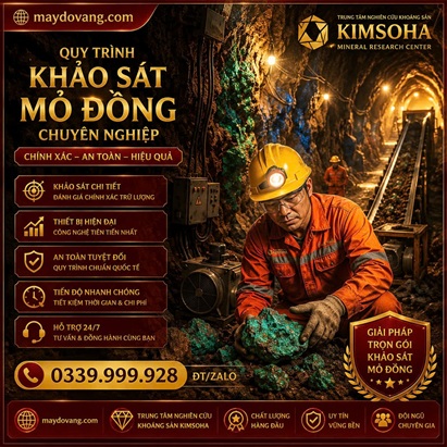 QUY TRÌNH KHẢO SÁT MỎ ĐỒNG CHUYÊN NGHIỆP