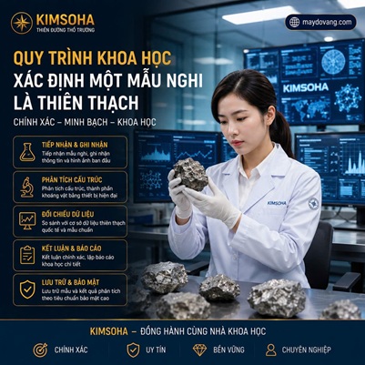 QUY TRÌNH KHOA HỌC XÁC ĐỊNH MỘT MẪU NGHI LÀ THIÊN THẠCH