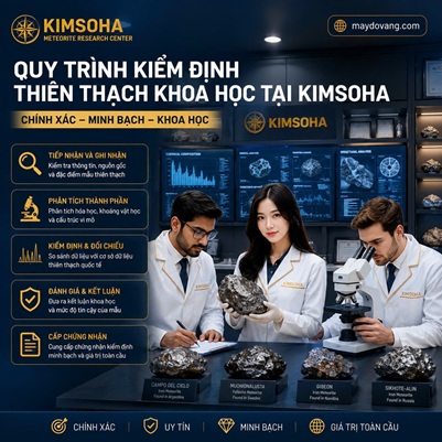 QUY TRÌNH KIỂM ĐỊNH THIÊN THẠCH KHOA HỌC TẠI KIMSOHA