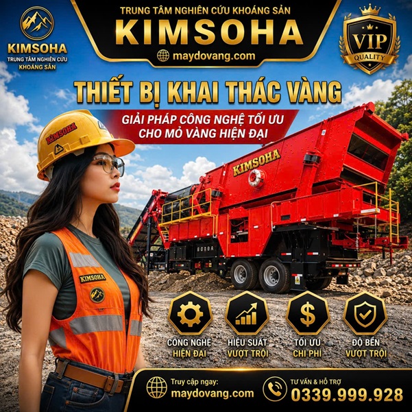 THIẾT BỊ KHAI THÁC VÀNG - GIẢI PHÁP CÔNG NGHỆ TỐI ƯU CHO MỎ VÀNG HIỆN ĐẠI