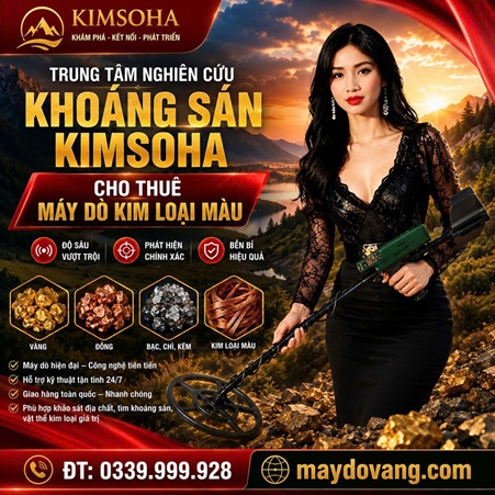 CHO THUÊ MÁY DÒ KIM LOẠI MÀU CÔNG NGHỆ HIỆN ĐẠI