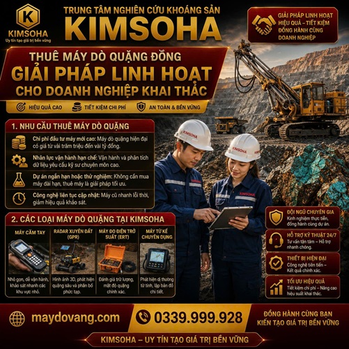 THUÊ MÁY DÒ QUẶNG ĐỒNG : GIẢI PHÁP LINH HOẠT CHO DOANH NGHIỆP KHAI THÁC