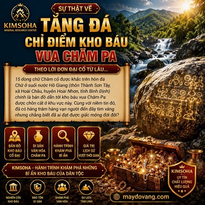 SỰ THẬT VỀ TẢNG ĐÁ CHỈ ĐIỂM KHO BÁU VUA CHĂM PA
