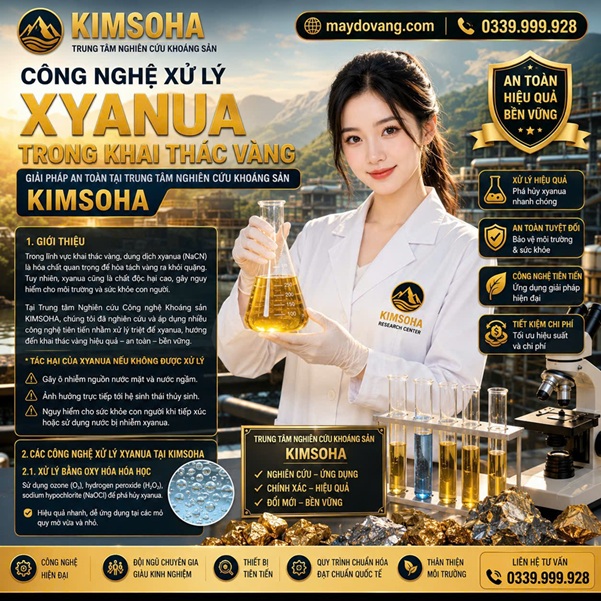 CÔNG NGHỆ XỬ LÝ XYANUA TRONG KHAI THÁC VÀNG 
