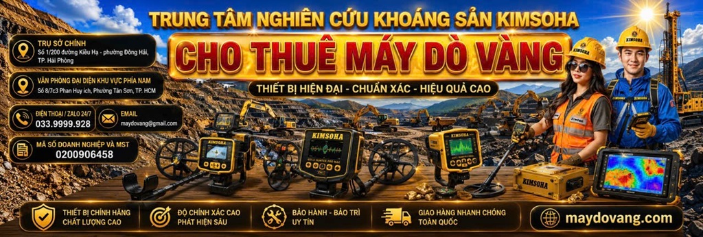 Cho thuê máy dò vàng